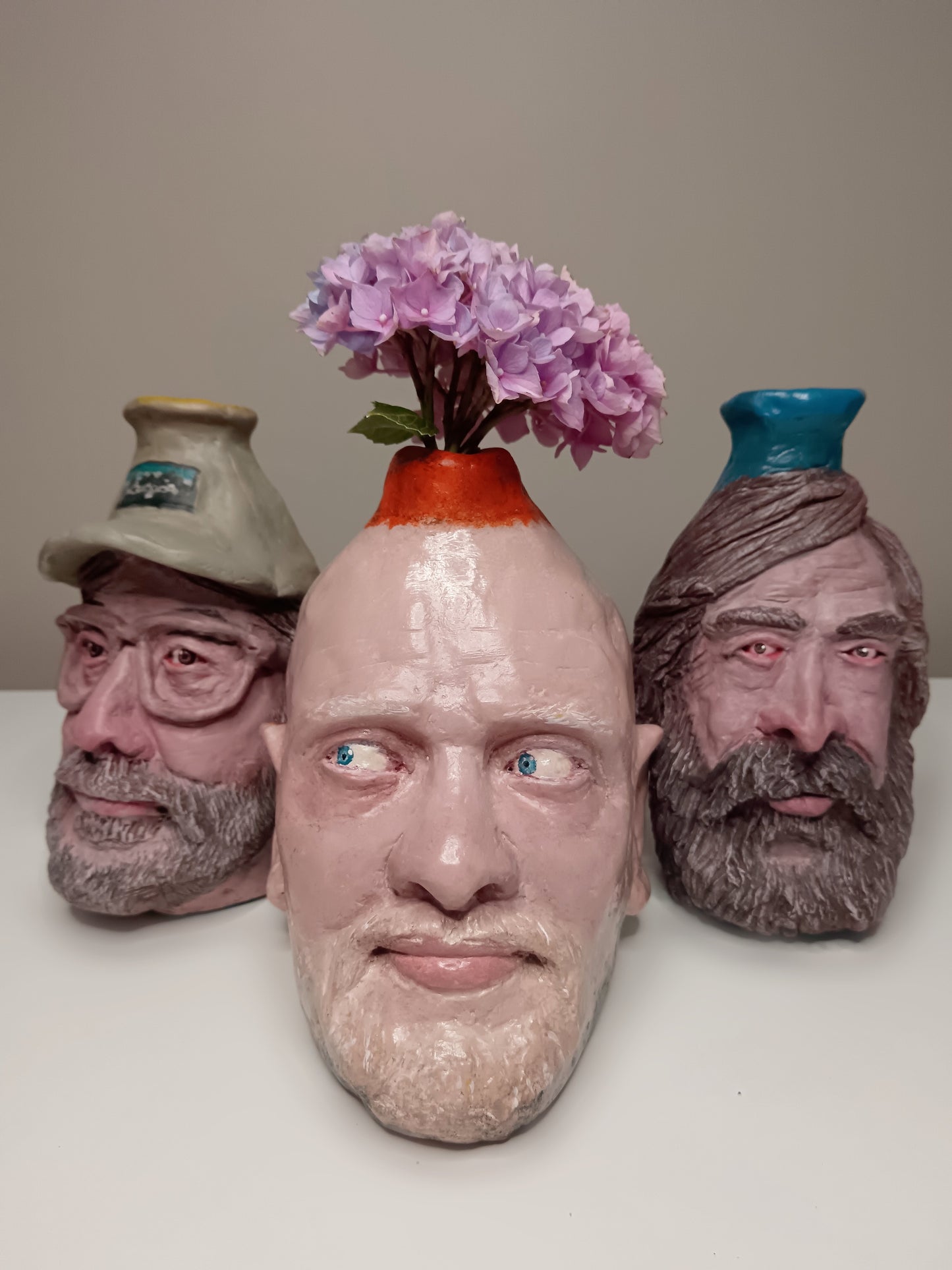 MALE PORTRAIT VASE COMMISSION - Hand Sculpted