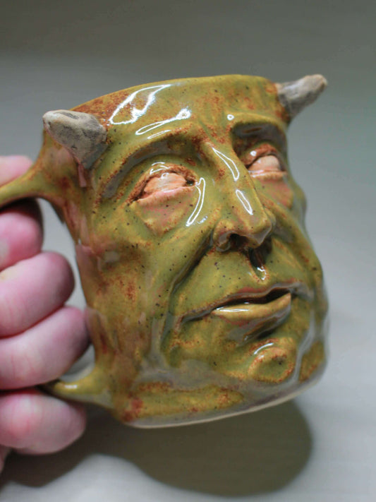 'Adorable' Goblin Mug - Weird Handmade Ceramic Coffee Cup