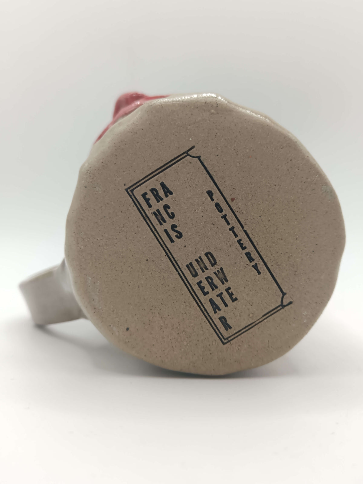 Crazy Eye Clown Face Mug - Weird Handmade Ceramic Mug