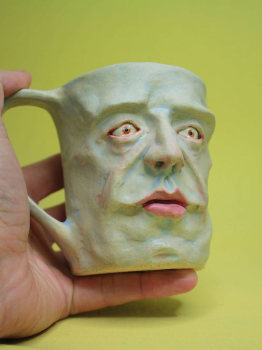 I am Shooketh Face Mug (Matte) - Weird Handmade Ceramic Mug