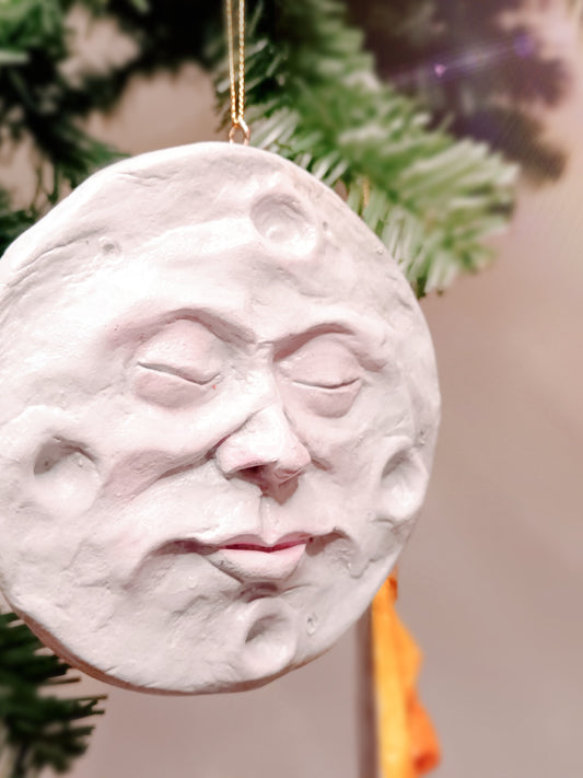 Cute moon face x-mas decoration