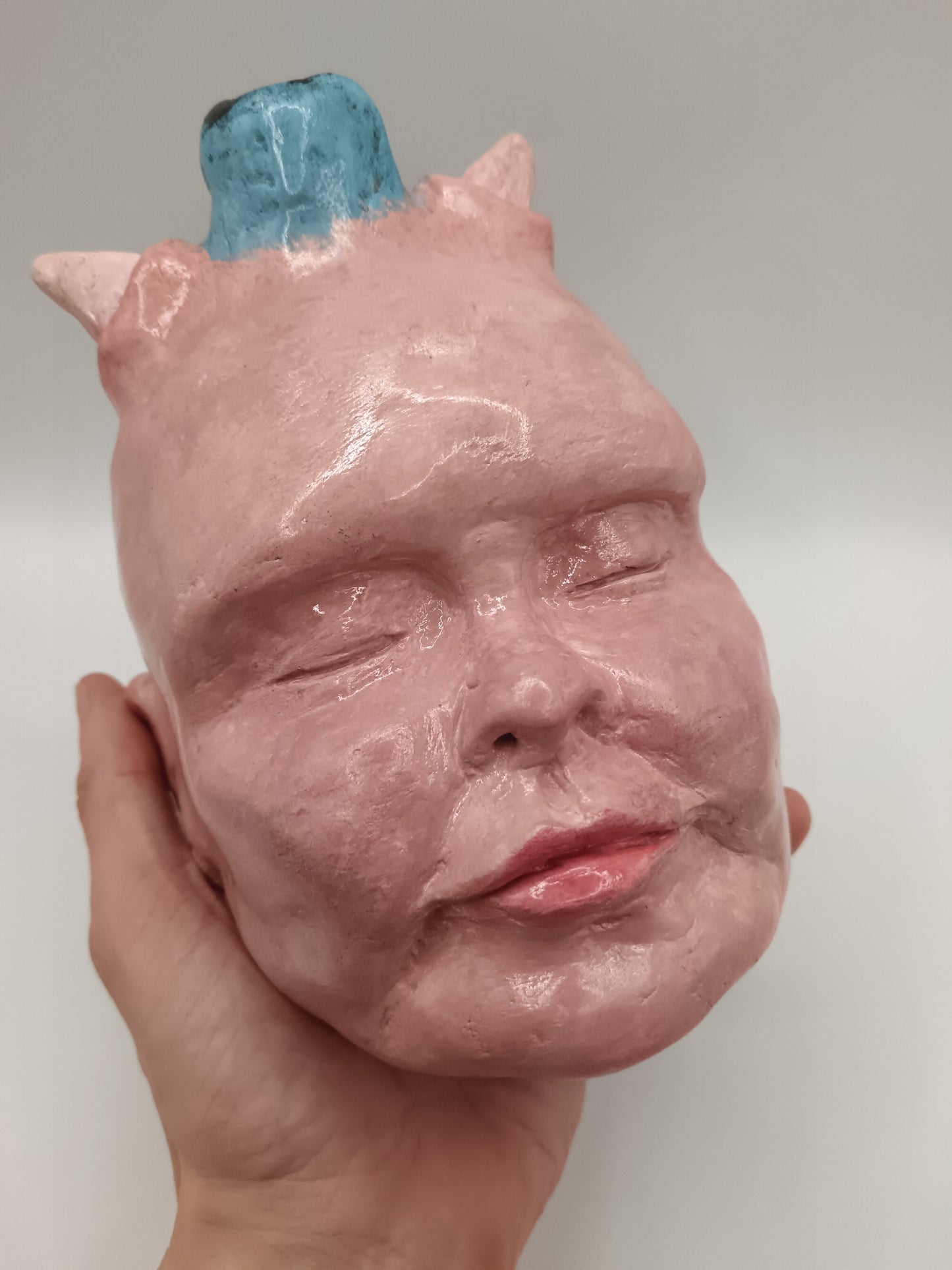 Francis Underwater Devil baby handmade vase, hand size
