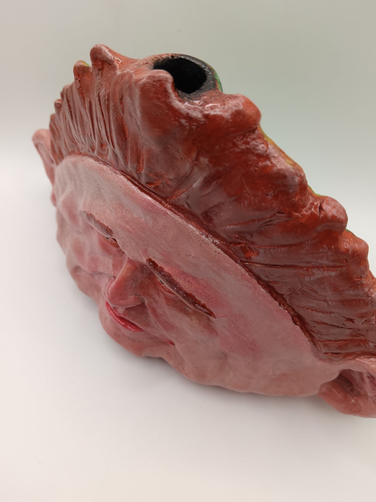 Drop Dead Fred clay Sculpture top view