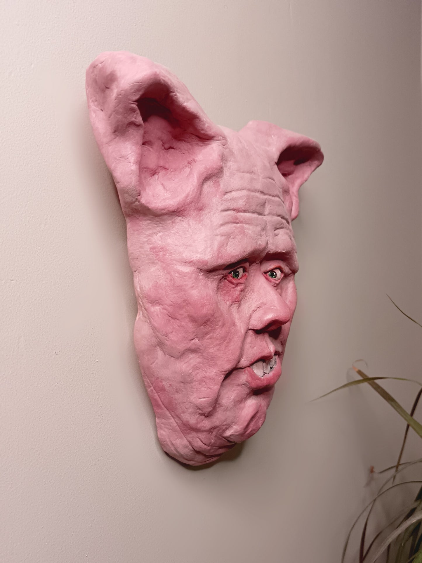 BRIAN THE PIG MAN - Sculpture/Wall Art