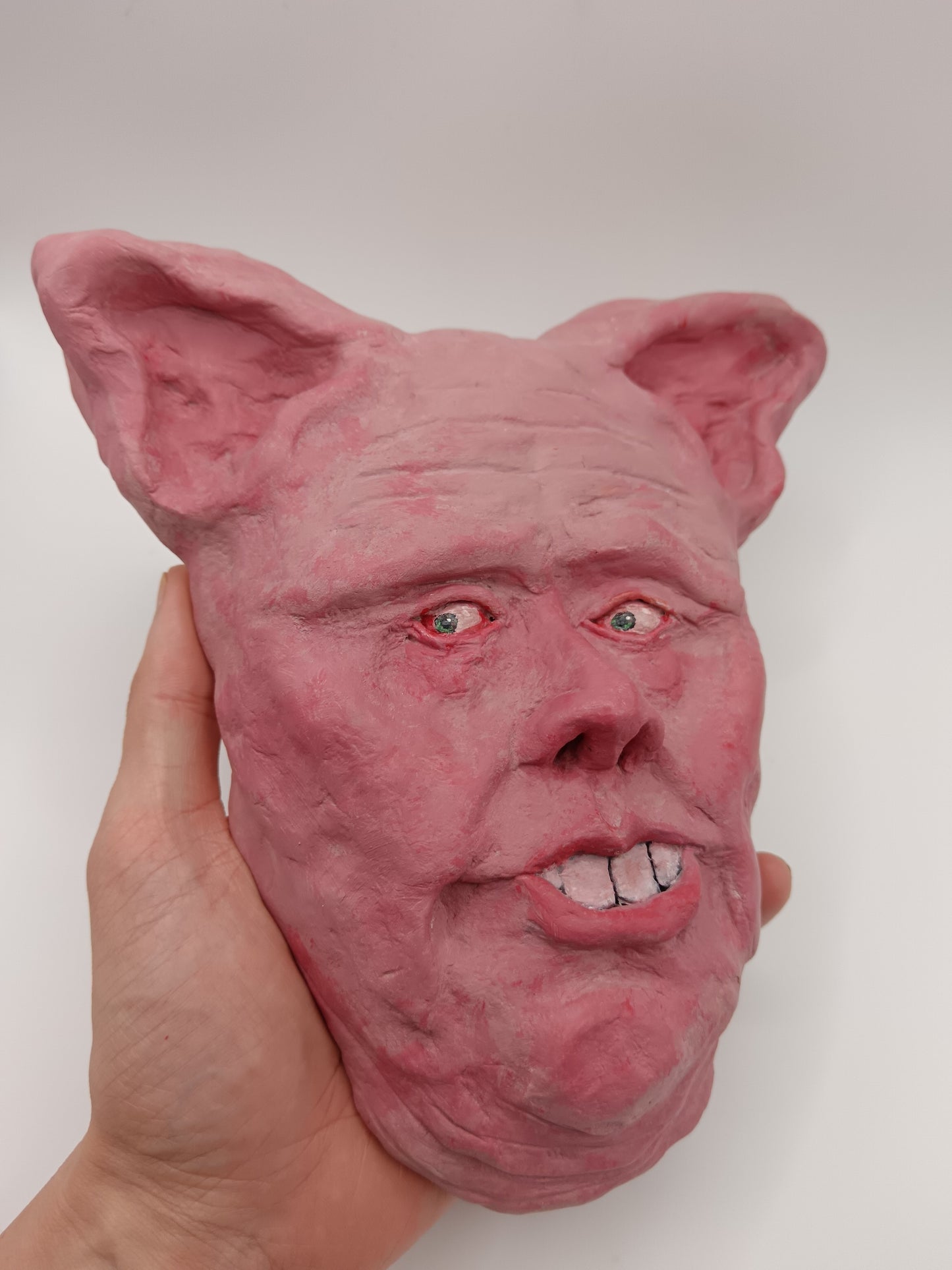 BRIAN THE PIG MAN - Sculpture/Wall Art