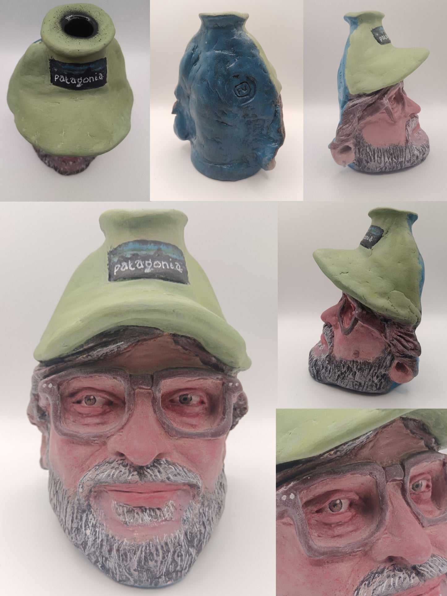 MALE PORTRAIT VASE COMMISSION - Hand Sculpted