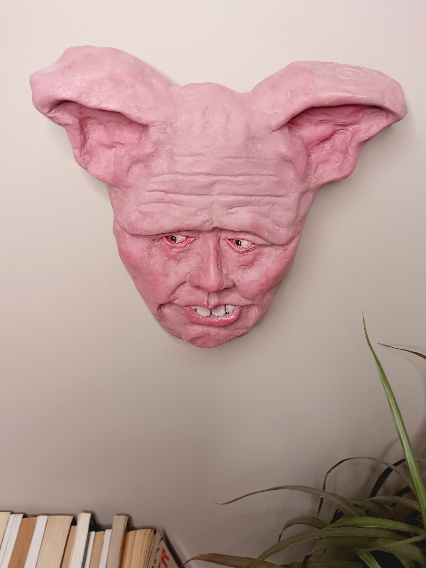 BRIAN THE PIG MAN - Sculpture/Wall Art
