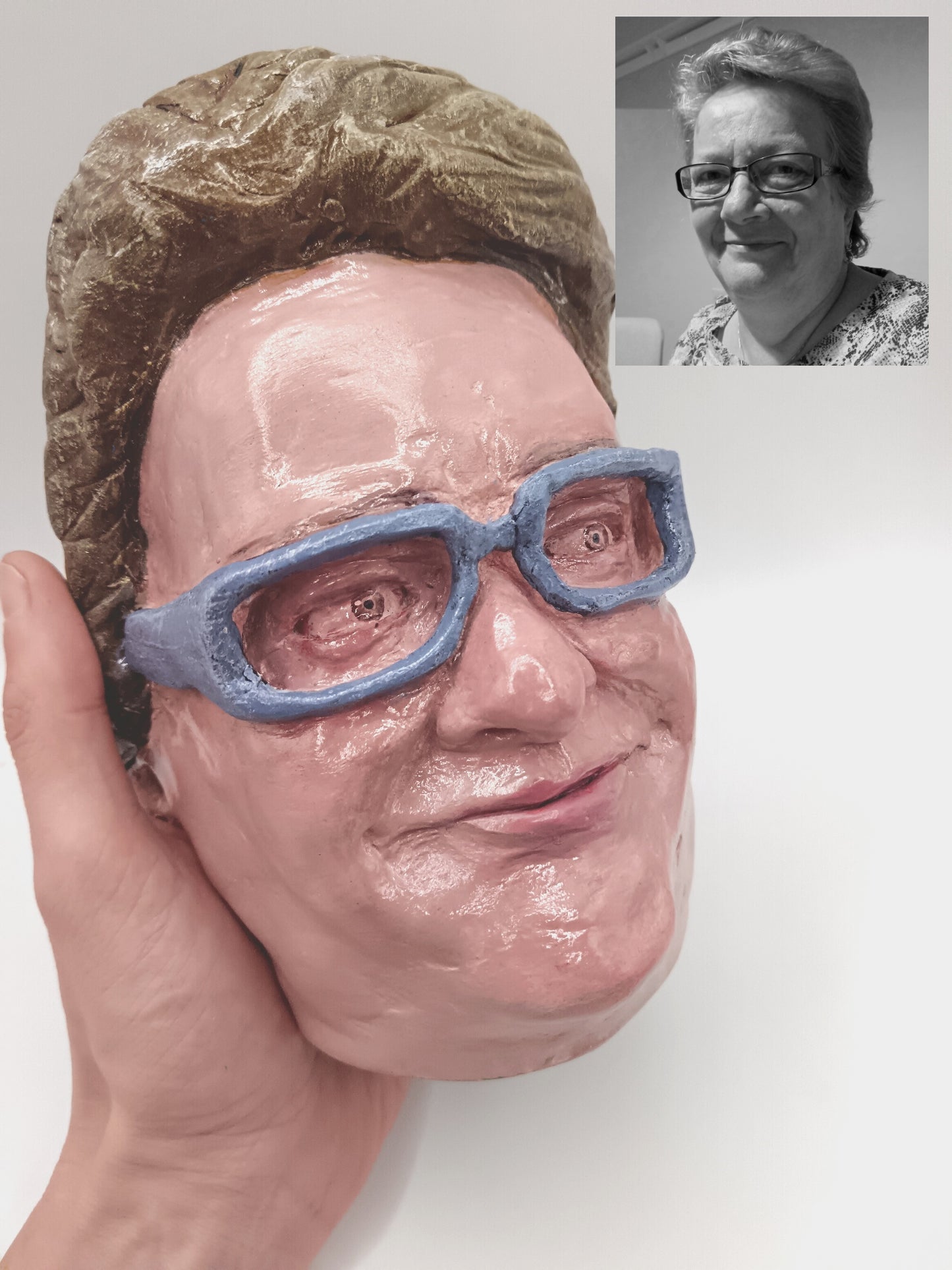 FEMALE PORTRAIT VASE COMMISSION - Hand Sculpted