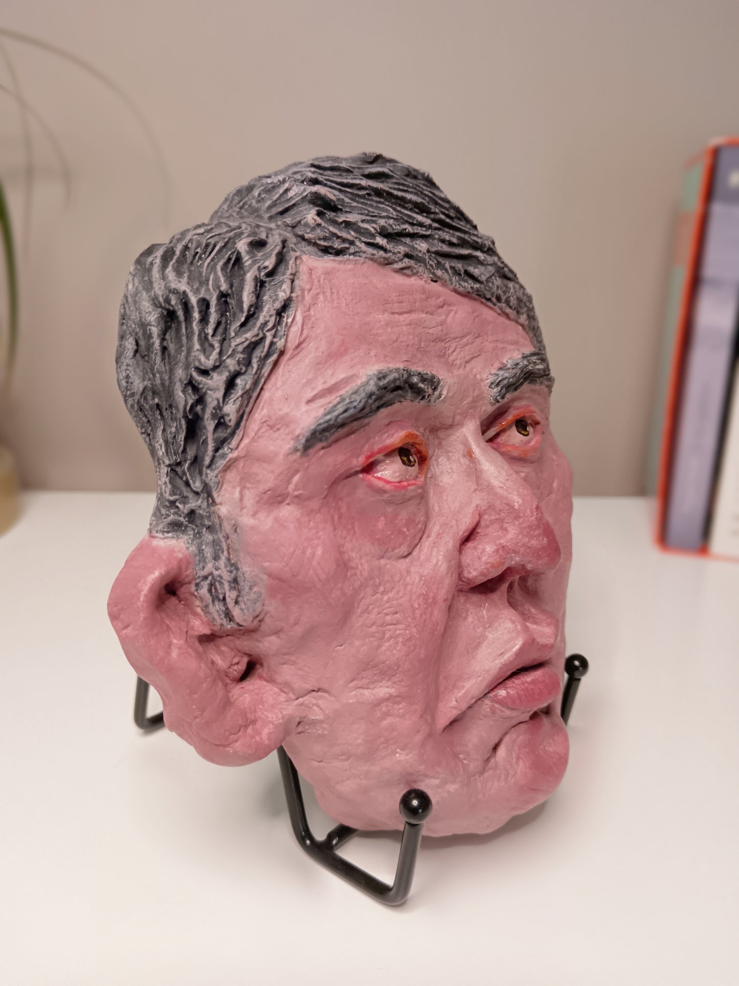 male clay sculpture front right view