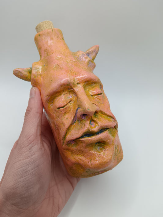 Orange Devil Bottle Vase