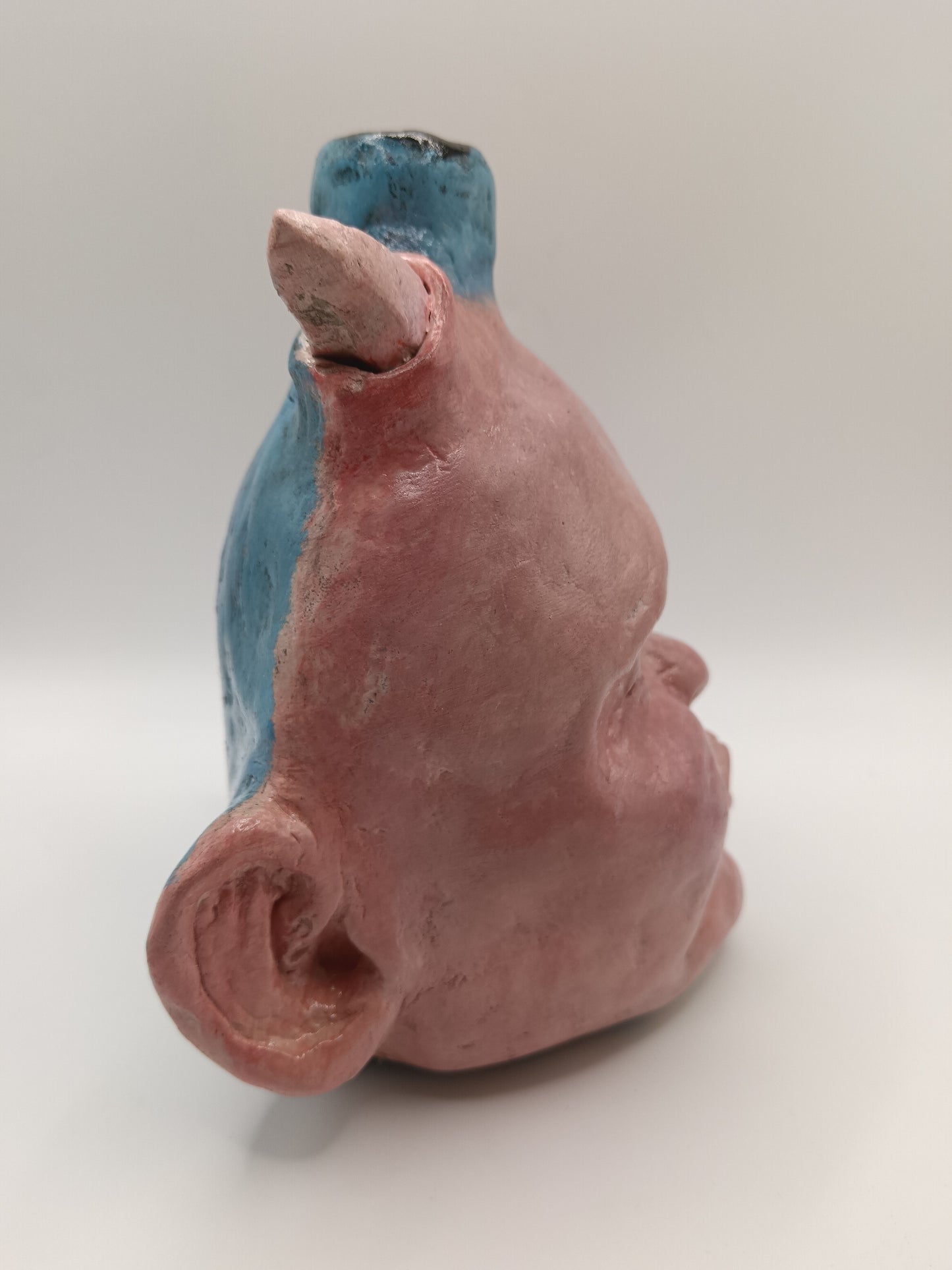 Devil baby handmade vase, right side