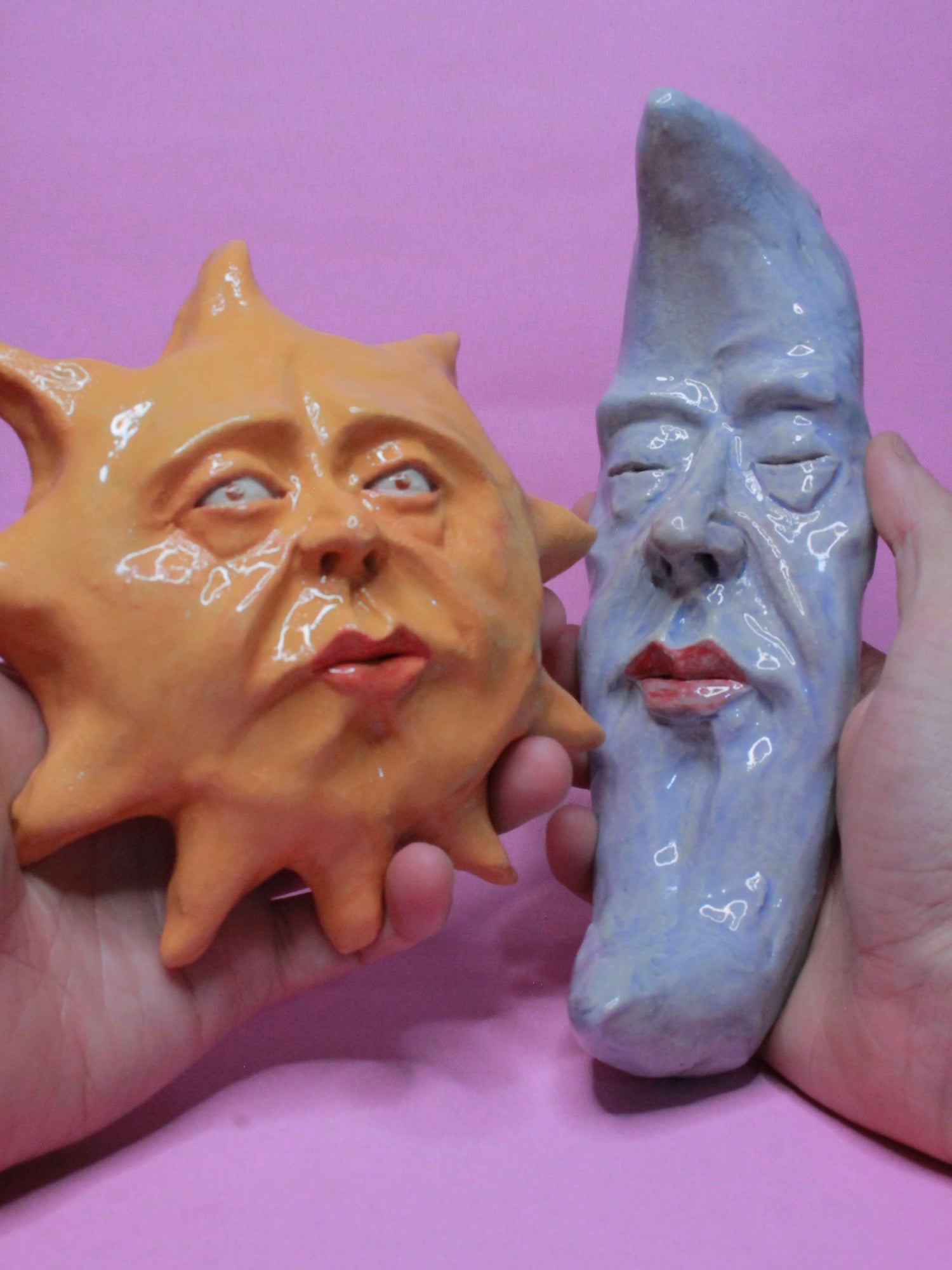 [NEW] Ceramic Sun & Moon Wall Ornaments