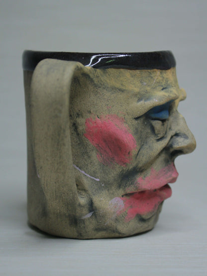 Abstract Face Mug - Unique Handmade Ceramic Mug