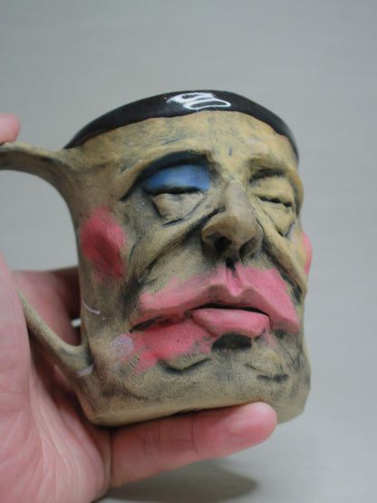 Abstract Face Mug - Unique Handmade Ceramic Mug