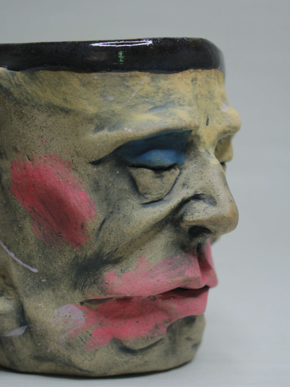 Abstract Face Mug - Unique Handmade Ceramic Mug