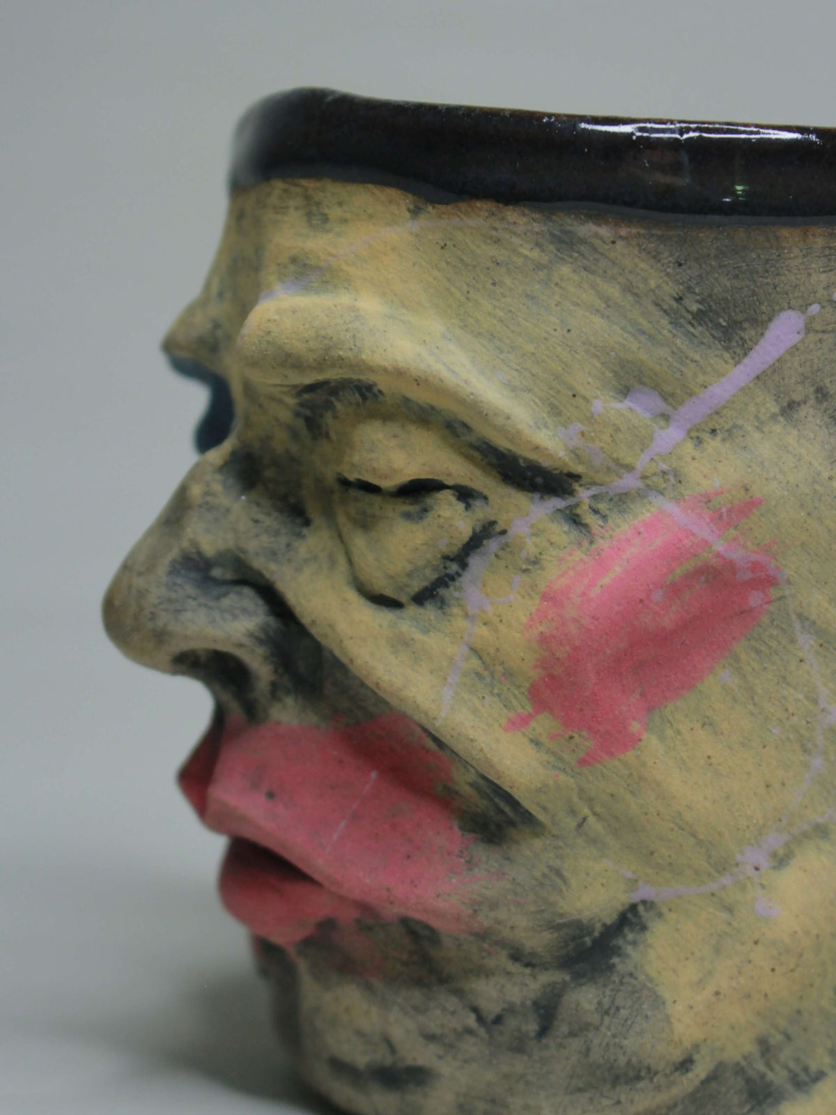 Abstract Face Mug - Unique Handmade Ceramic Mug