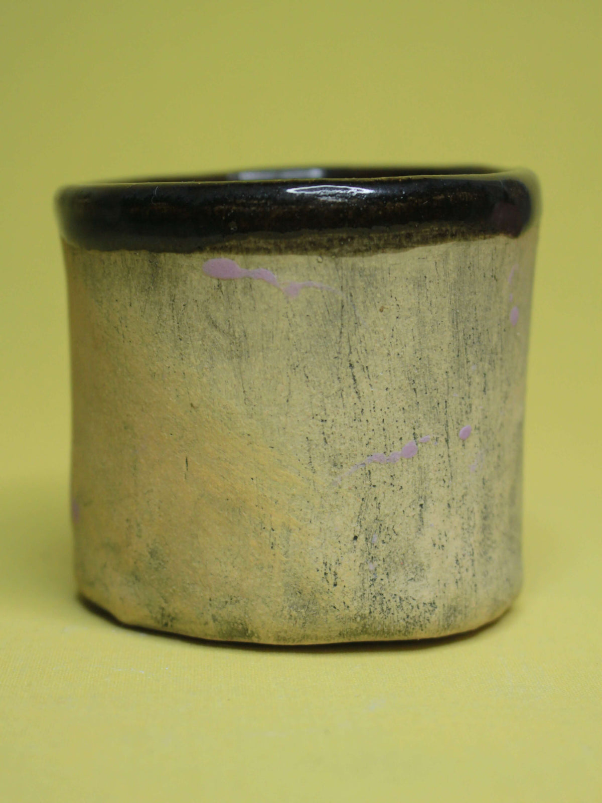 Abstract Face Tumbler - Quirky Handmade Ceramic Drinkware