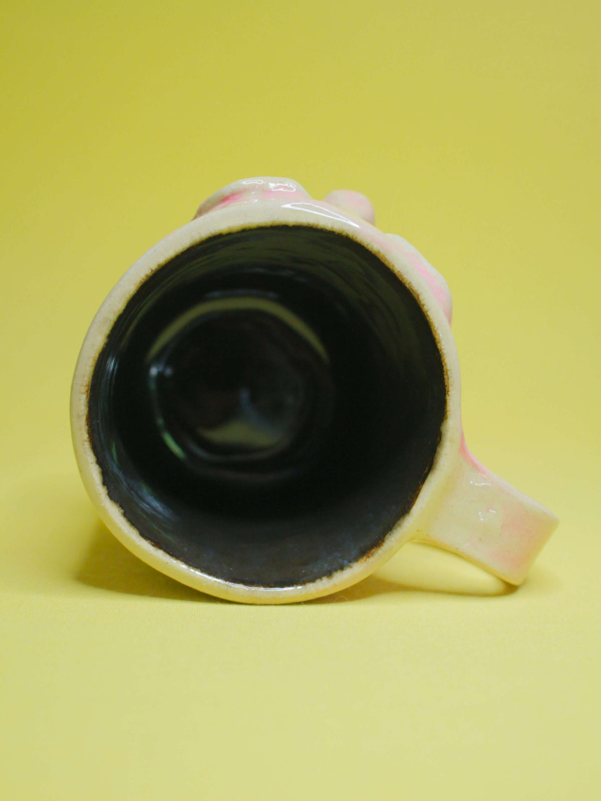 Anger Fuelled Face Mug - Strange Hand Sculpted Ceramic Mug