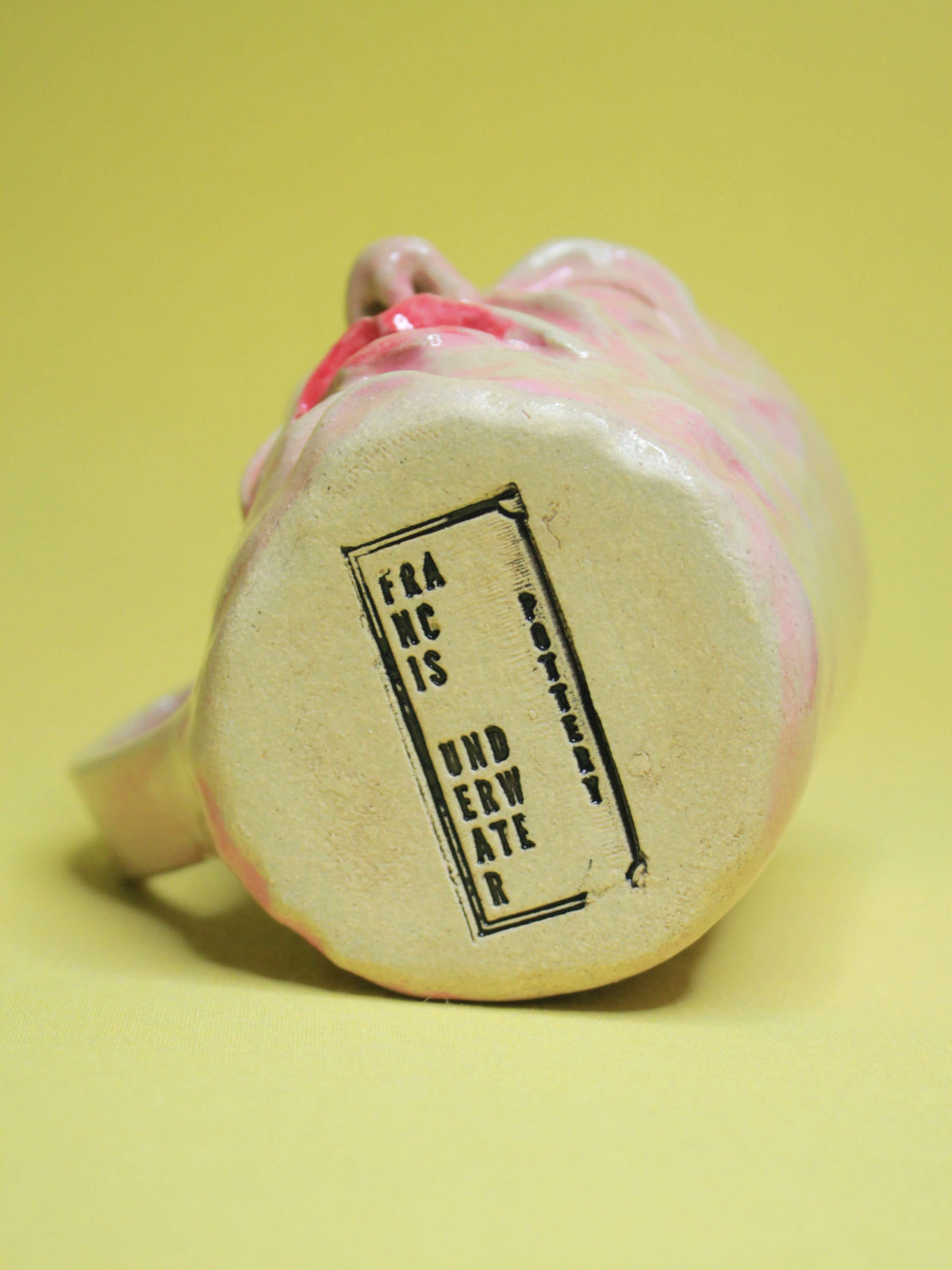 Anger Fuelled Face Mug - Strange Hand Sculpted Ceramic Mug
