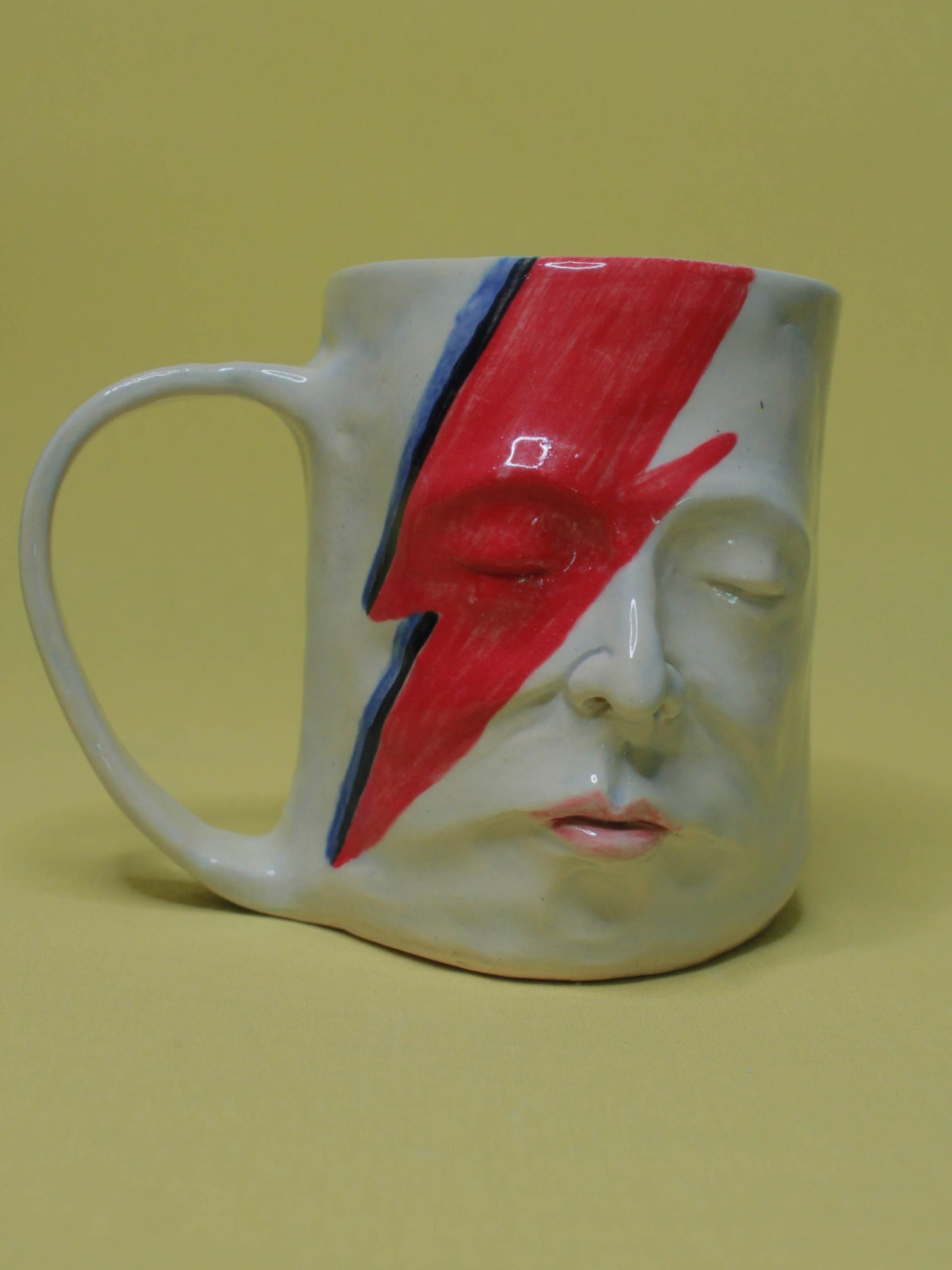 David Bowie Large Face Mug / Tankard - Handmade Ceramic Drinkware