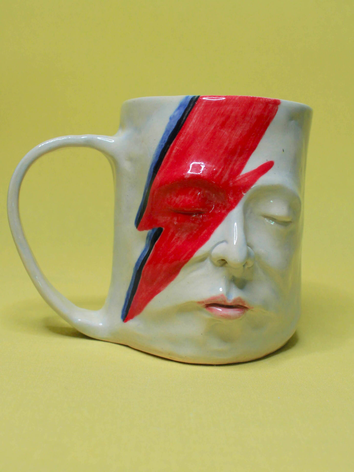 David Bowie Large Face Mug / Tankard - Handmade Ceramic Drinkware