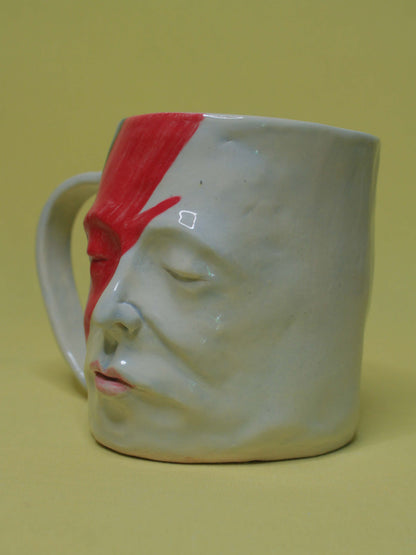 David Bowie Large Face Mug / Tankard - Handmade Ceramic Drinkware