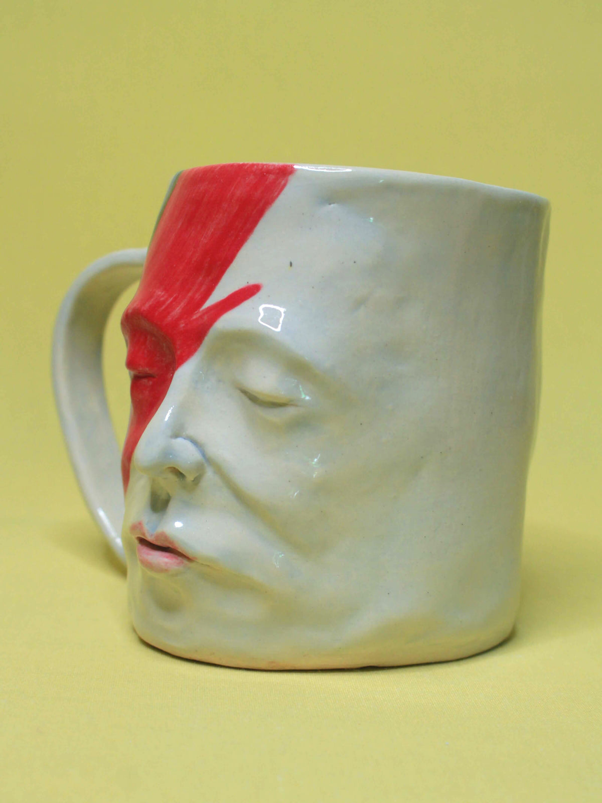 David Bowie Large Face Mug / Tankard - Handmade Ceramic Drinkware