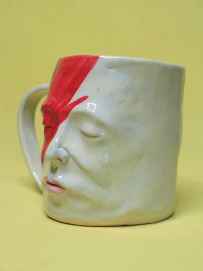 David Bowie Large Face Mug / Tankard - Handmade Ceramic Drinkware