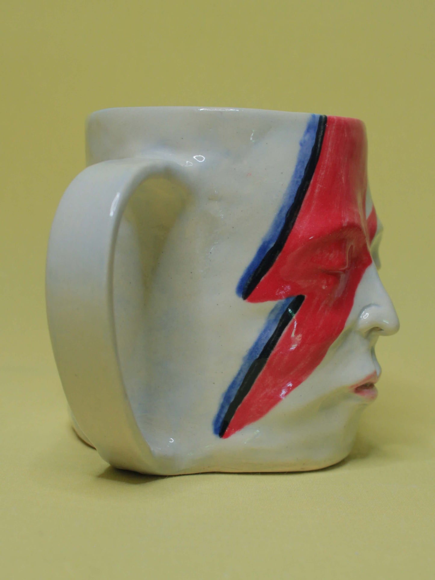 David Bowie Large Face Mug / Tankard - Handmade Ceramic Drinkware