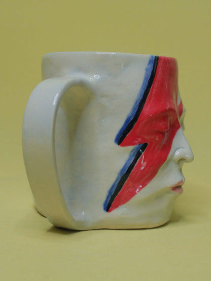 David Bowie Large Face Mug / Tankard - Handmade Ceramic Drinkware