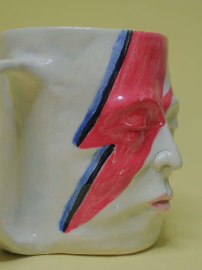 David Bowie Large Face Mug / Tankard - Handmade Ceramic Drinkware
