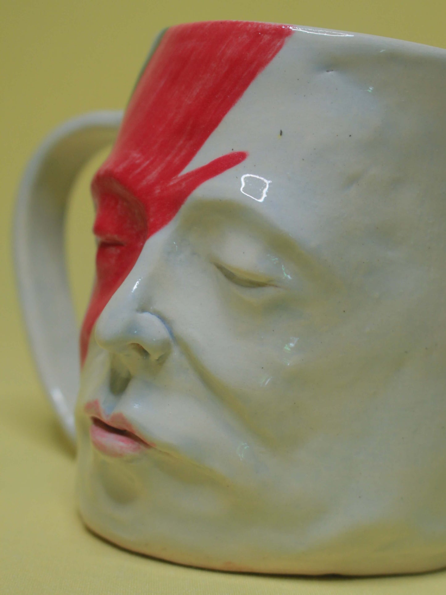 David Bowie Large Face Mug / Tankard - Handmade Ceramic Drinkware