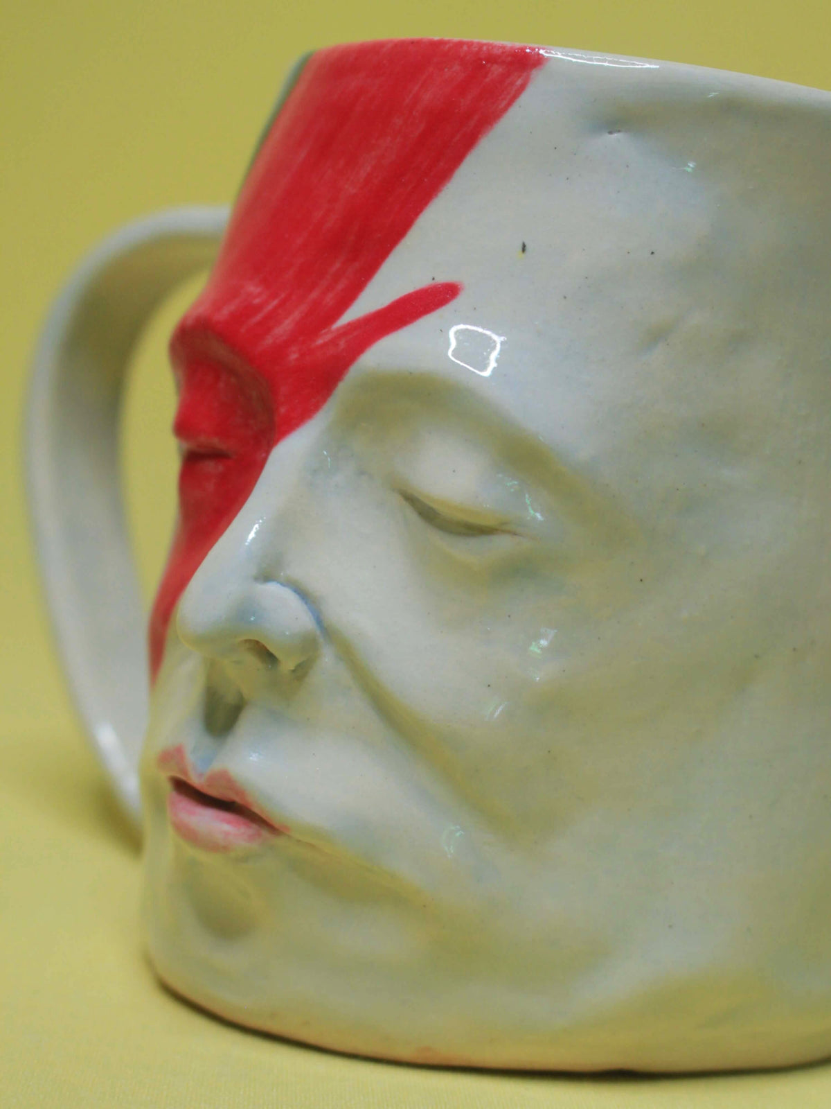 David Bowie Large Face Mug / Tankard - Handmade Ceramic Drinkware