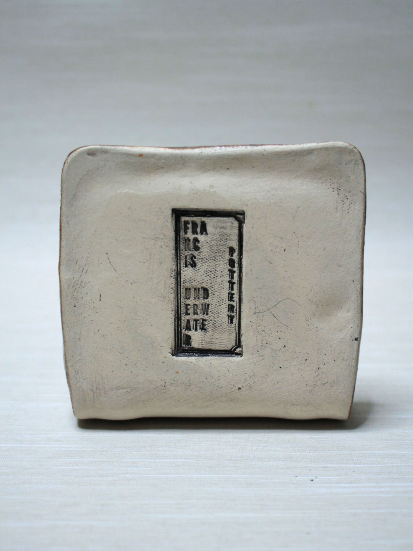 Devil Trinket / Tealight holder (Brown) - Handmade Creepy Ceramic Jewellery Dish / Mini Altar