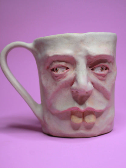 Buck Teeth Face Mug - Weird Handmade Ceramic Mug (1)