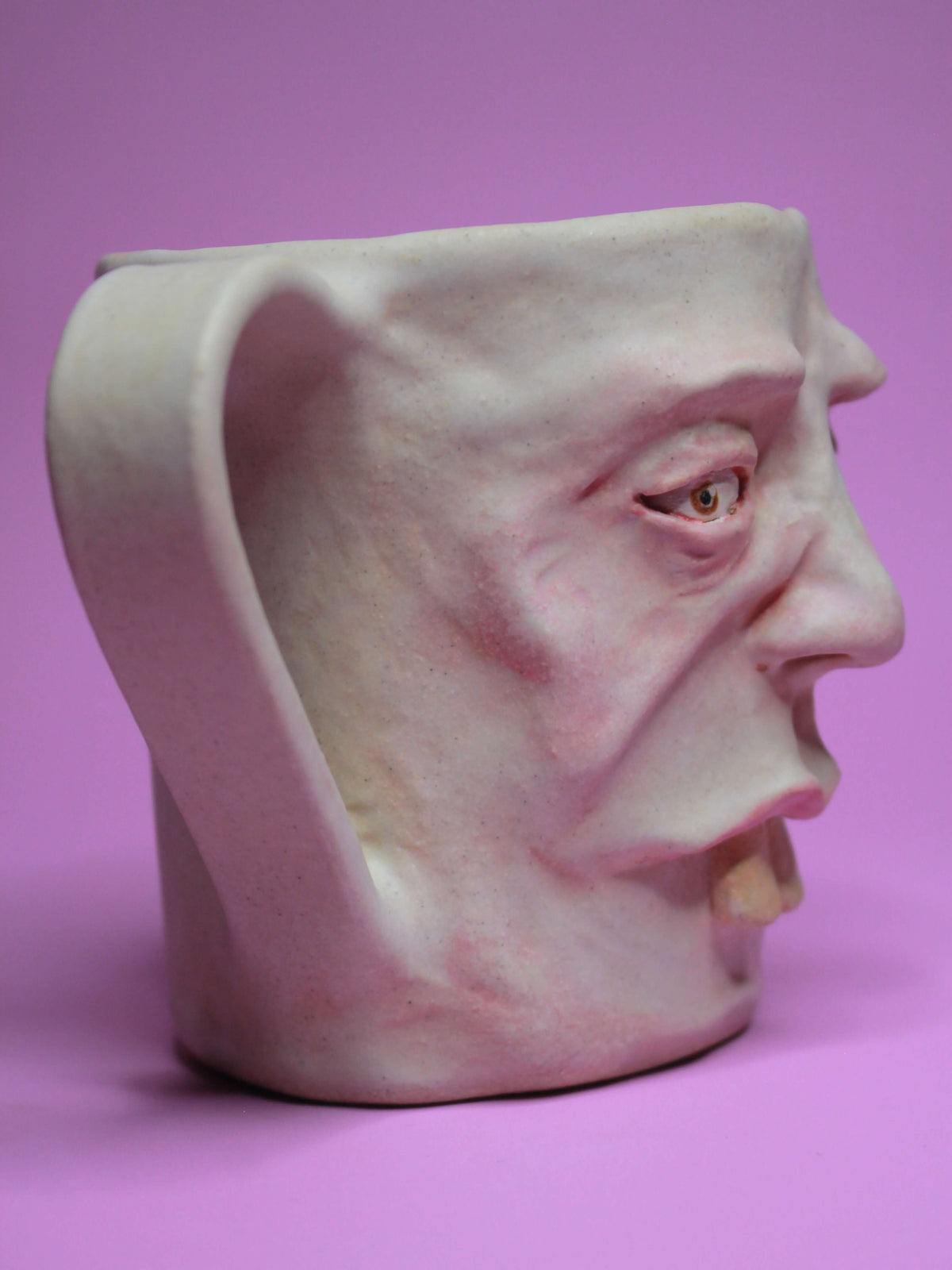 Buck Teeth Face Mug - Weird Handmade Ceramic Mug (1)