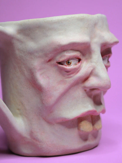 Buck Teeth Face Mug - Weird Handmade Ceramic Mug (1)