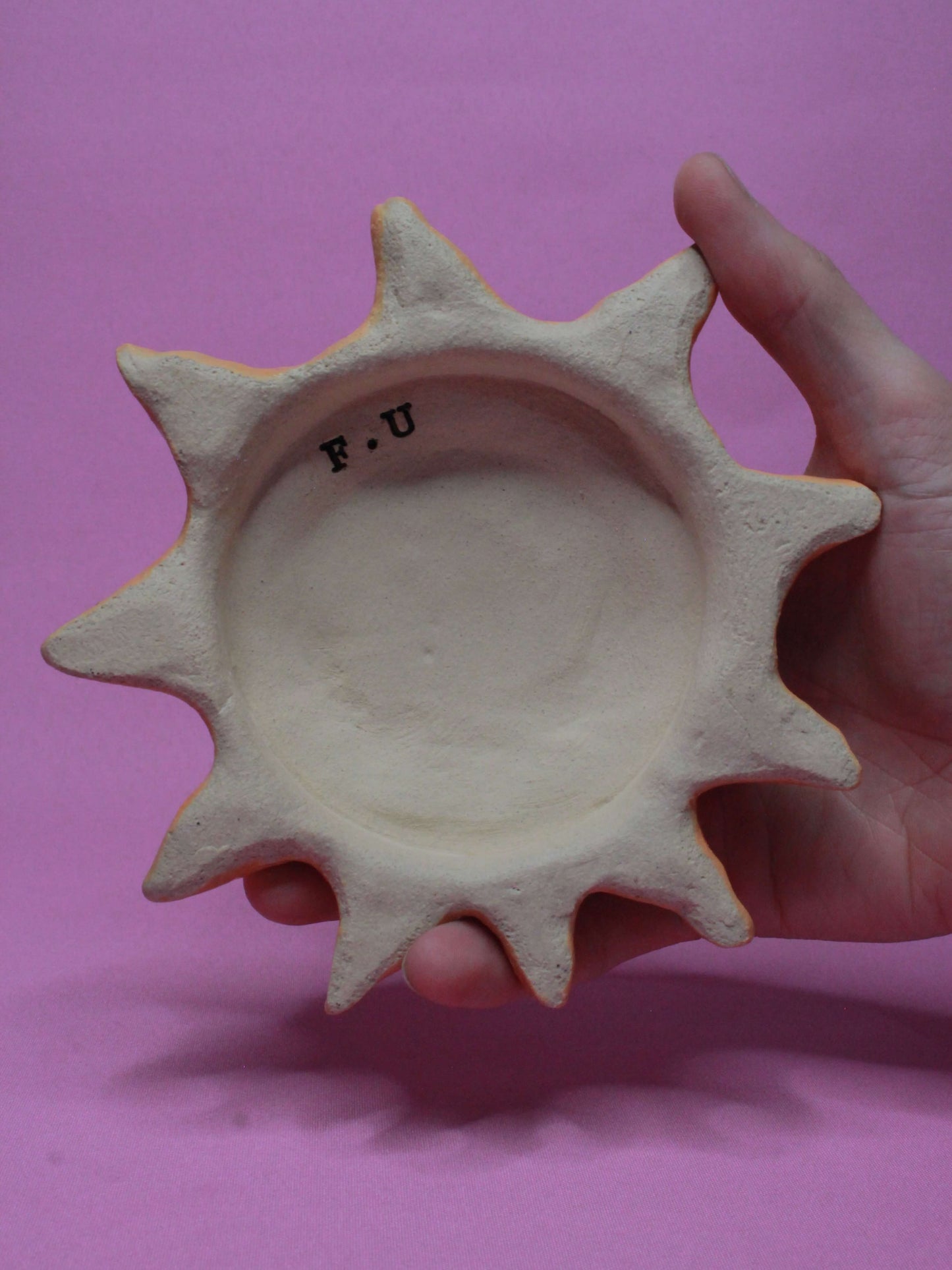 Ceramic Sun Wall Ornament - Open Eyes