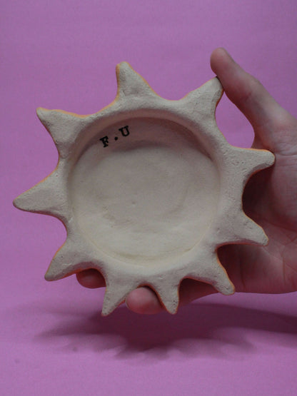Ceramic Sun Wall Ornament - Open Eyes