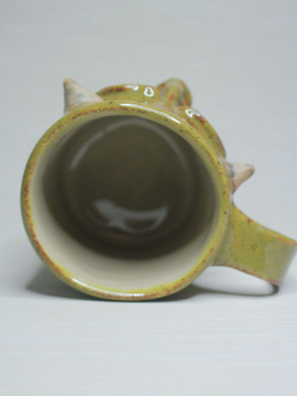 Haunted Goblin Face Tankard / Large Mug - Creepy Handmade Ceramic Drinkware
