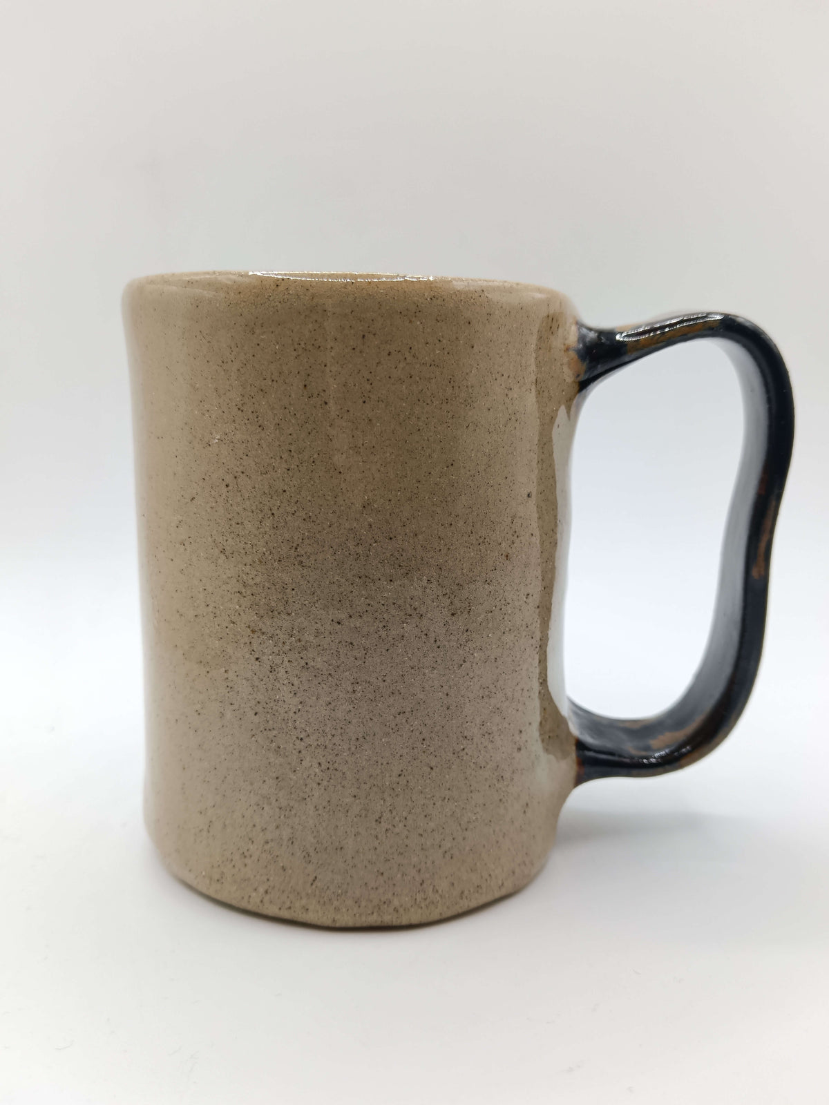 Black Clown Face Tankard / Large Mug - Handmade Ceramic Drinkware