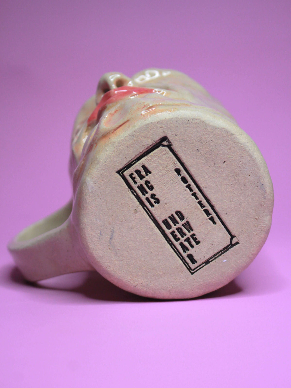 Cross-Eyed Face Mug - Quirky Handmade Ceramic Mug