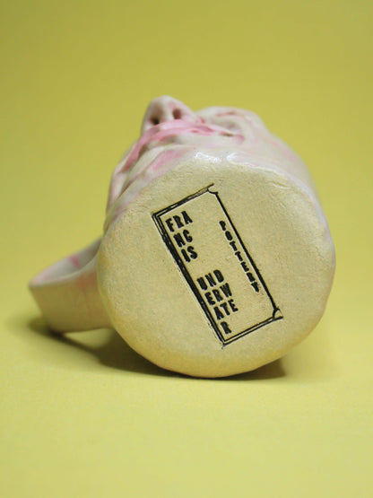 Curtain Twitcher Face Mug (Matte) - Quirky Handmade Ceramic Mug