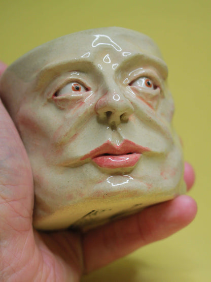 Cute Face Tumbler - Unique Handmade Ceramic Drinkware