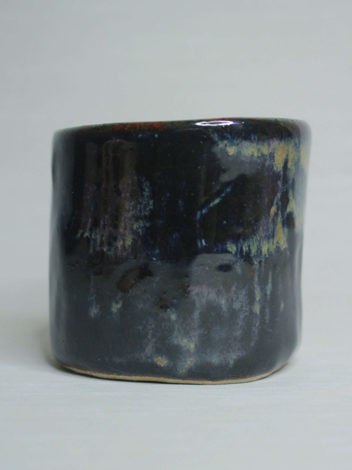 Dark Devil Face Tumbler - Creepy Handmade Ceramic Drinkware