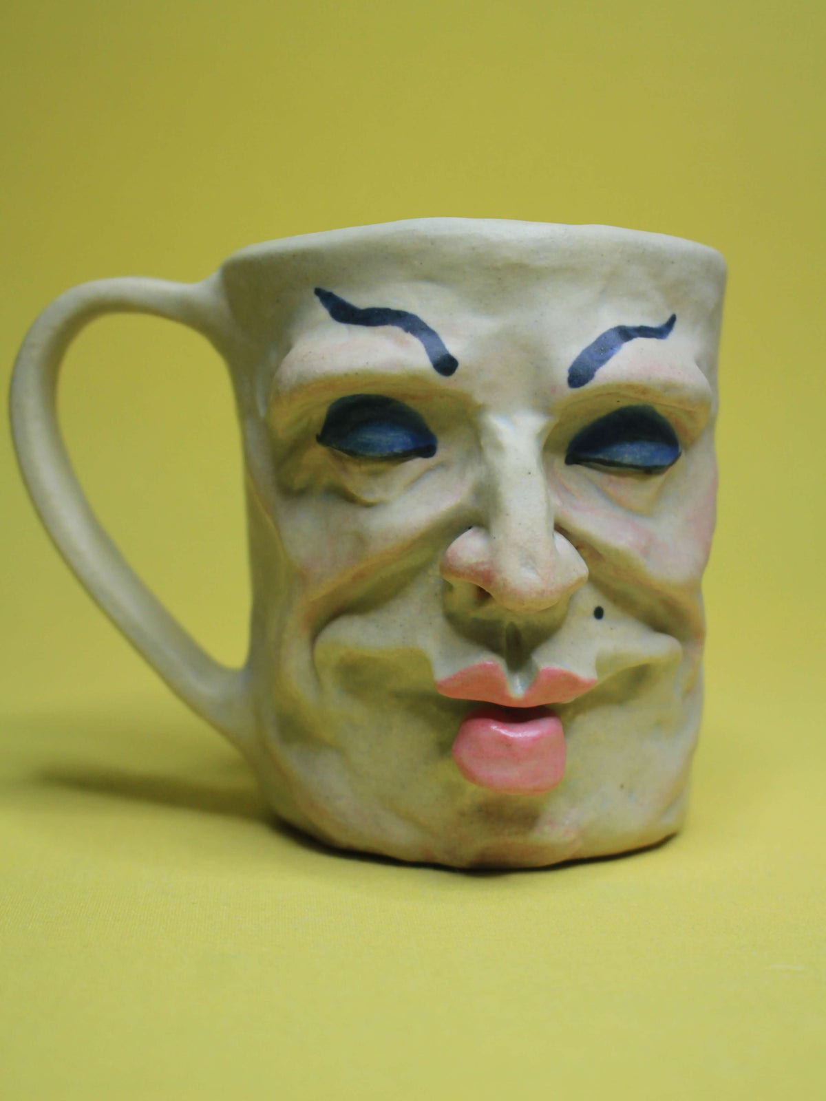 Drag Queen Face Mug (Matte Finish) - Quirky Handmade Ceramic Mugs