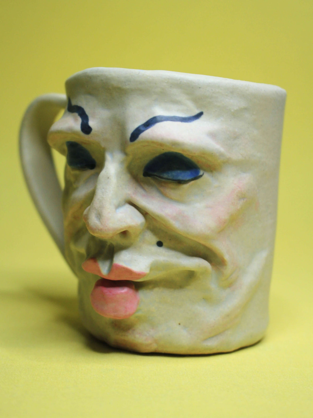 Drag Queen Face Mug (Matte Finish) - Quirky Handmade Ceramic Mugs