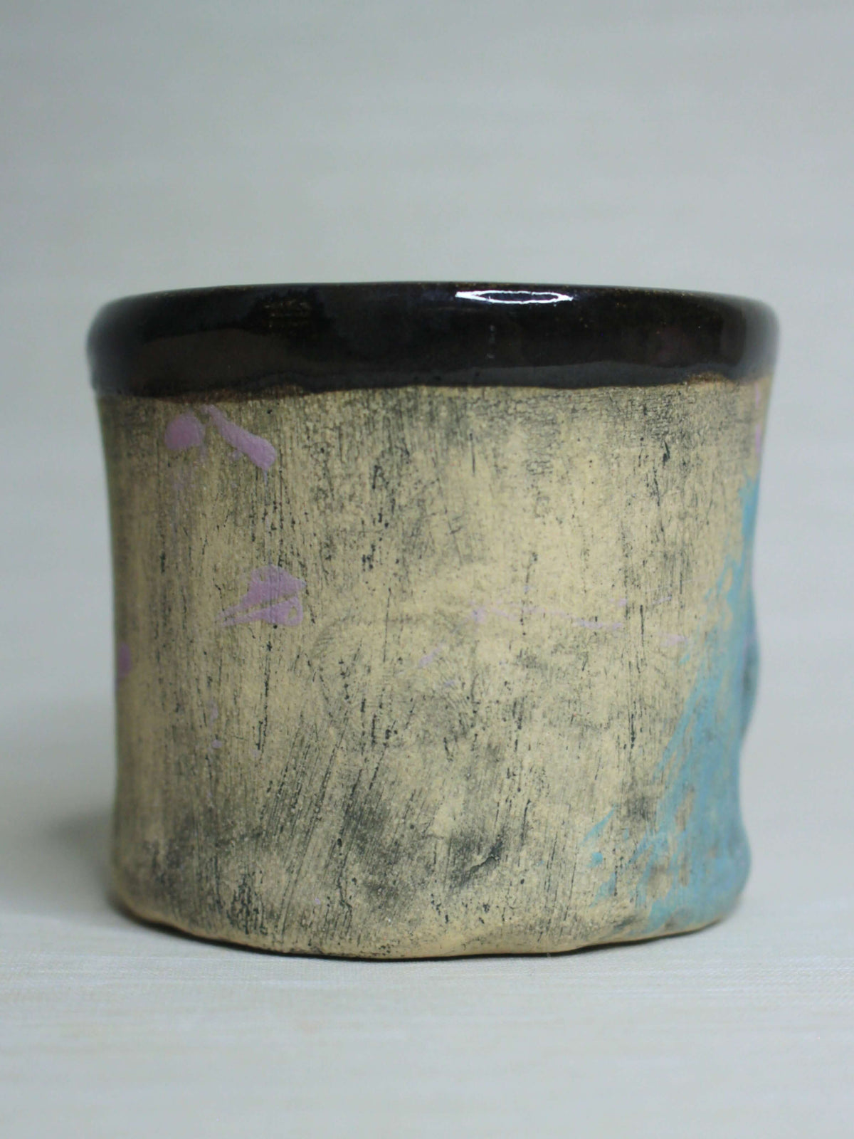 Abstract #2 Face Tumbler - Quirky Handmade Ceramic Drinkware