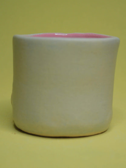 Goofy Face Tumbler (Matte) - Quirky Handmade Ceramic Drinkware