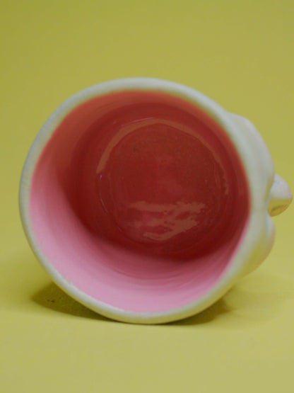 Goofy Face Tumbler (Matte) - Quirky Handmade Ceramic Drinkware